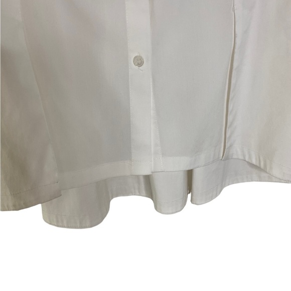 Charter Club Women's Sleeveless White Button-Up Blouse Size 4 Casual HSH - Picture 7 of 9